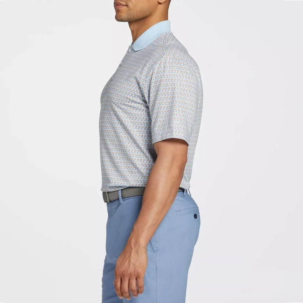 Walter Hagen Men's Clubhouse 19th Hole Golf Polo Nineteenth Blue/Orange Size XL - Picture 4 of 13